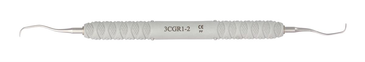 ASİDENTOSUNG(3CGR1-2)(3CGR1-2) Gracey Curette Standard TIRTIKLI SİLİKON SAPLI