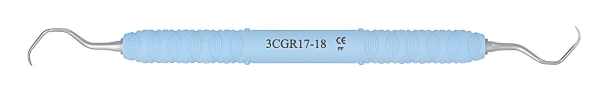 ASİDENTOSUNG(3CGR17-18)(3CGR17-18) Gracey Curette Standard TIRTIKLI SİLİKON SAPLI