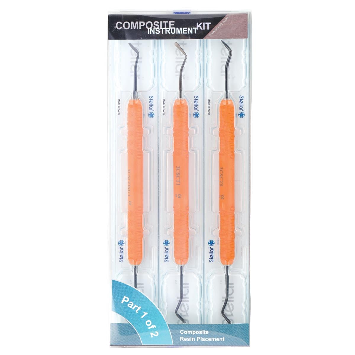 ASİDENTOSUNG(3CSK01)(3CSK01) KOMPOZİT UYGULAMA SPATÜLÜ SET (3 ADET)SİLİKON SAPLI