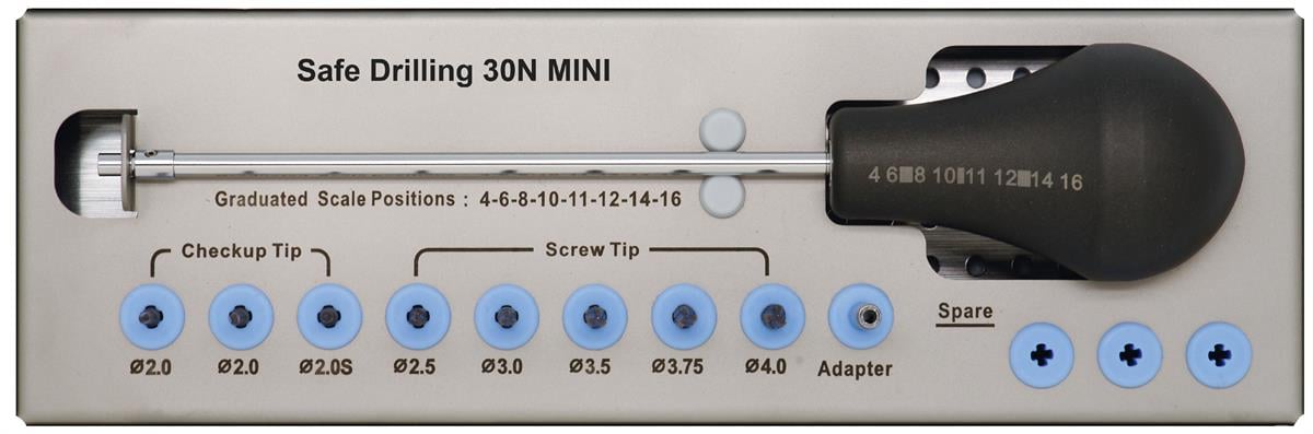 ASİDENTOSUNG(EZKIT-M)(EZKIT-M) EZScrew 30N Mini Kit(İMPLANT İÇİN MANUEL AÇICI DRİL SETİ 8 AD.DRİL)