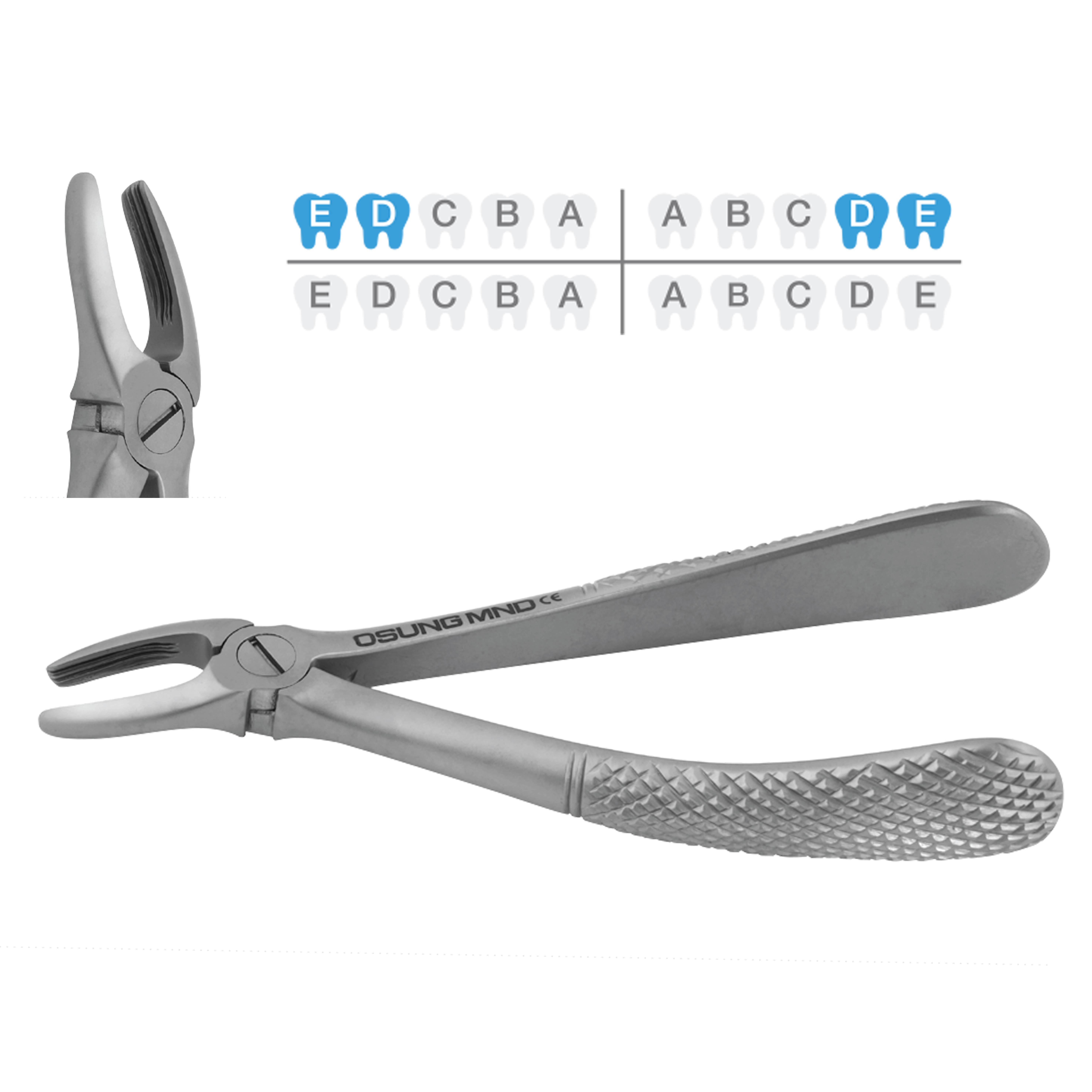 ASİDENTOSUNG(FXX7C)(FXX7C) Extraction Forcep DAVYE - ÇOCUK ÜST MOLAR SAĞ-SOL