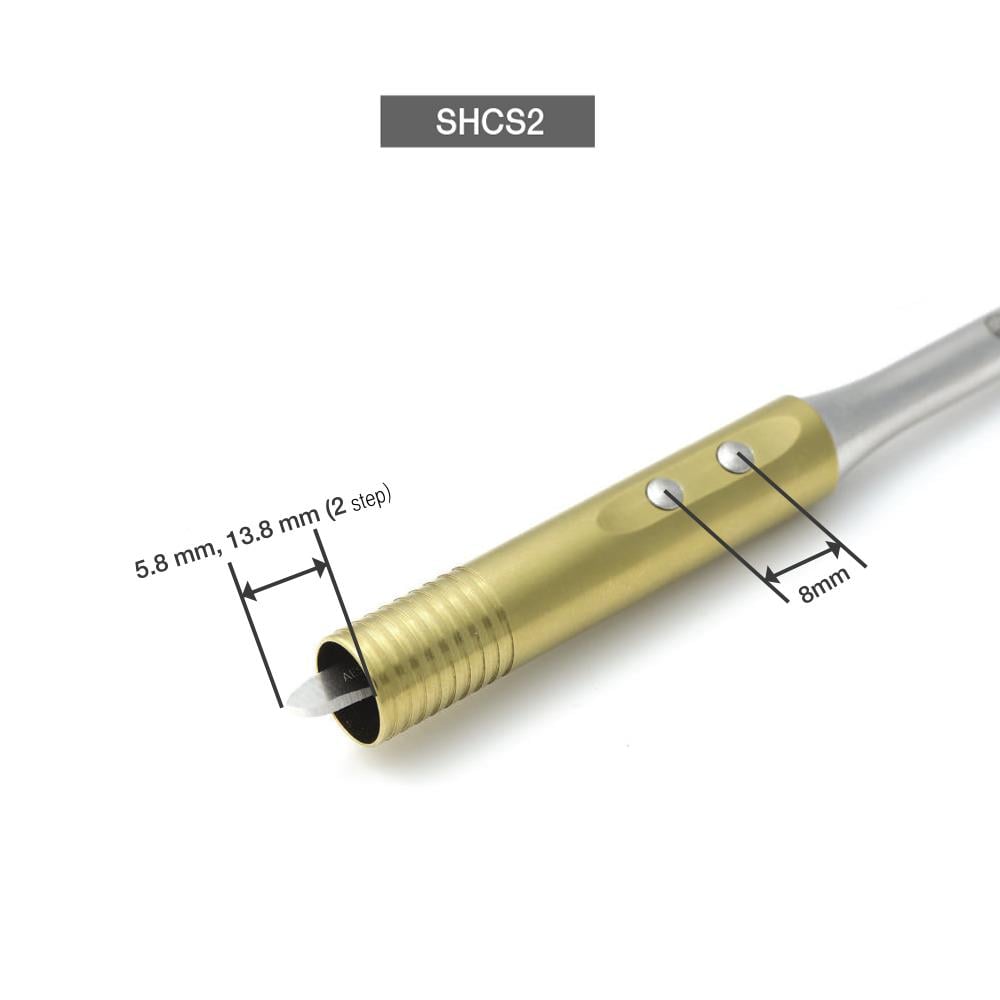 ASİDENTOSUNG(SHCS2)(SHCS2) Composite Scalpel Handle KOMPOZİT KESME SPATÜLÜ AYARLANABİLİR BIÇAKLI