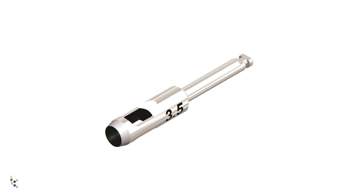 ASİDENTOSUNG(TP35)(TP35) PUNCH DOKU ANGULDURUVA İLE UYGULAMA İÇİN GUİDE SIZ DÜZ 3,5 MM