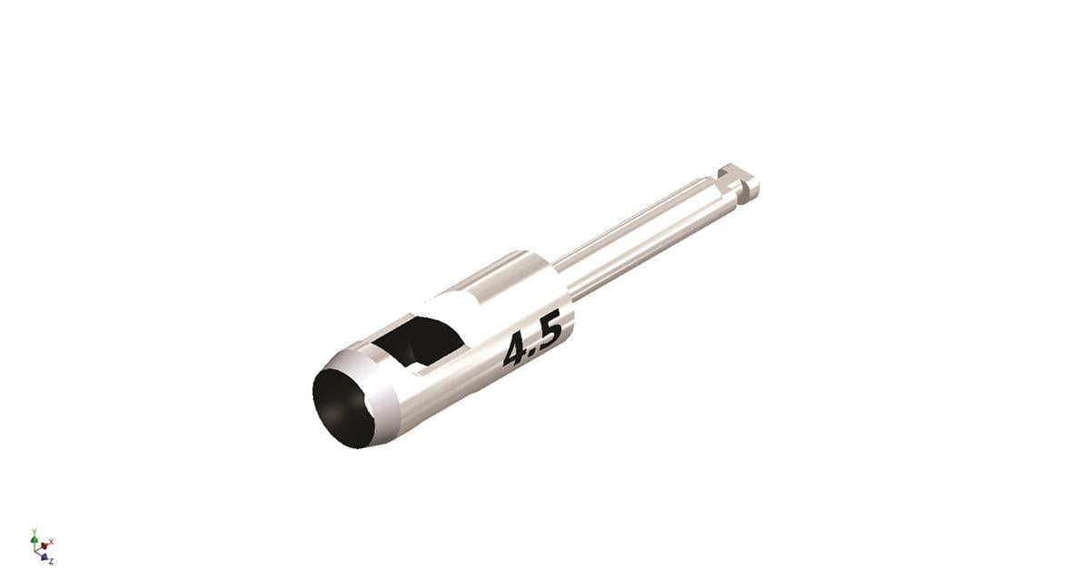ASİDENTOSUNG(TP45)(TP45) PUNCH DOKU ANGULDURUVA İLE UYGULAMA İÇİN GUİDE SIZ DÜZ 4,5 MM