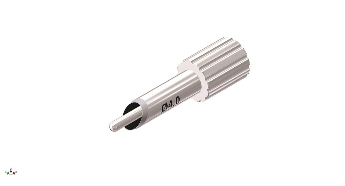 ASİDENTOSUNG(TPI40)(TPI40 ) PUNCH DOKU PARMAK İLE UYGULAMA İÇİN GUİDE LI EĞİMLİ 4 MM