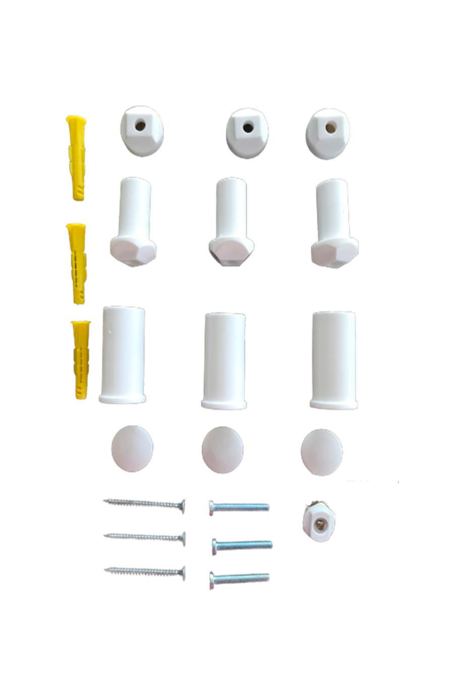 Towel Radiator Mounting Set White