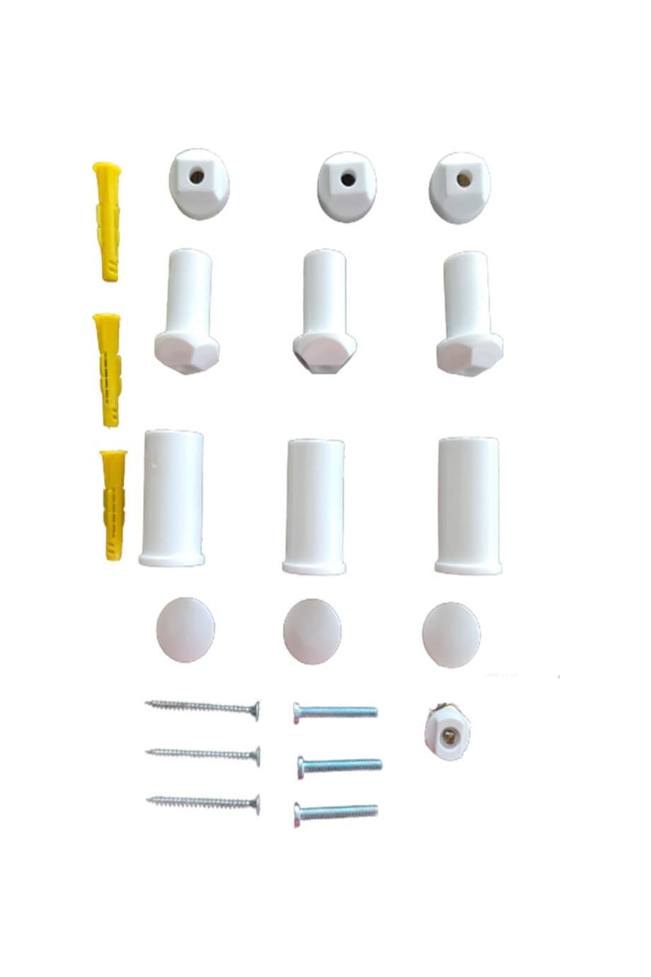 Towel Radiator Mounting Set White
