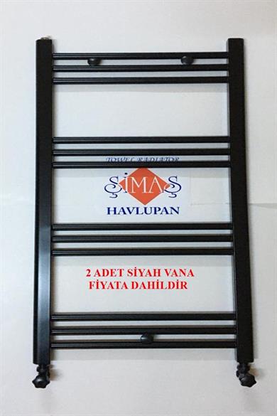 500x1000 Siyah Havlupan + 2 Adet Siyah Vanalı