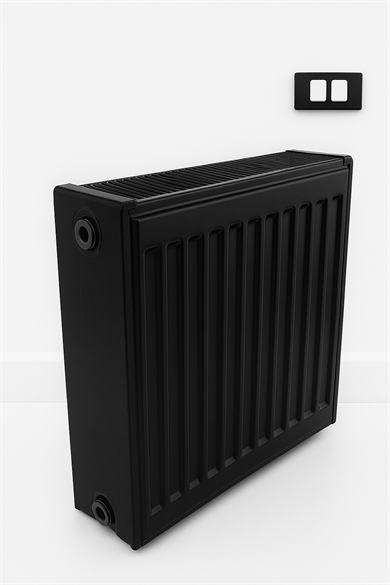 MASTAŞ 600x400 Panel Radyatör Tip 22-PKKP Siyah