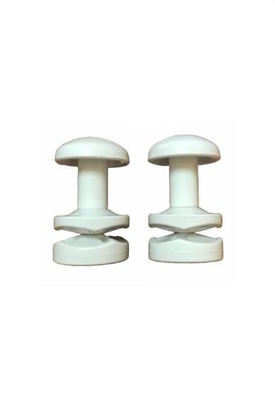 Towel Radiator Robe Holder 2 Piece White