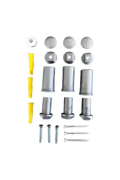 Towel Radiator Mounting Set Anthracite 