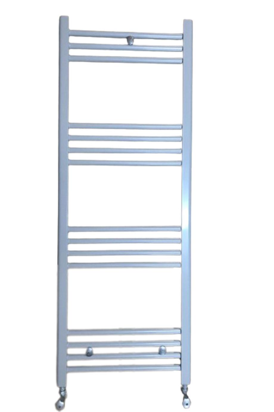500x1200 Gray 14 Pipe Towel Radiator + 2 Pieces Gray Valve