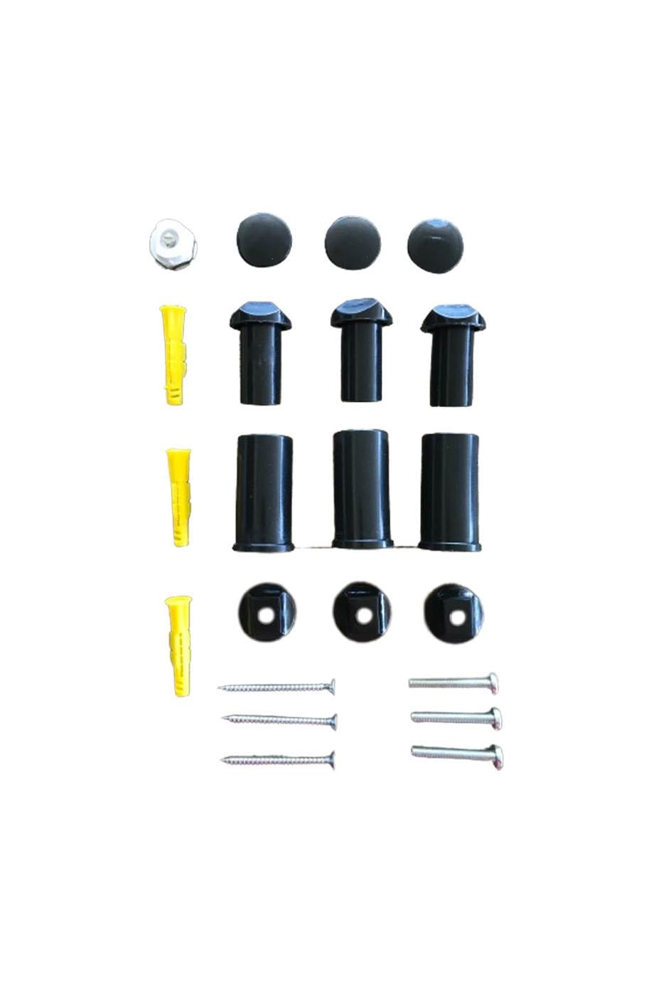 Towel Radiator Mounting Set Black