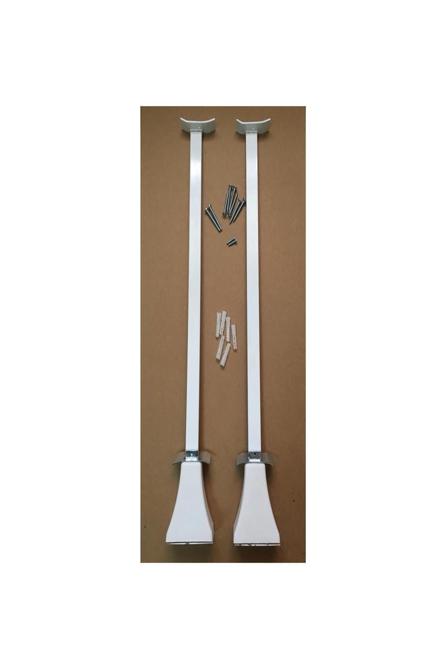 Panel Radyatör Ayağı / Yer Konsolu 60 cm Yere Sabitleme Beyaz 1 Çift (2 Adet)