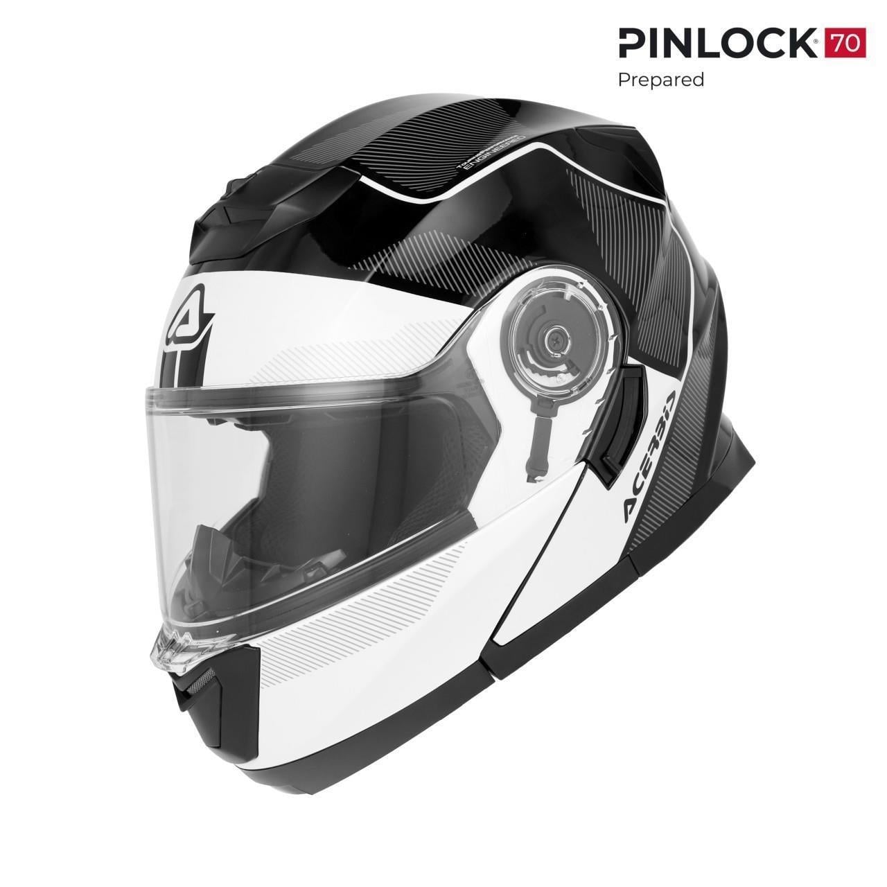 Acerbis Serel 22-06 Kask Siyah Beyaz