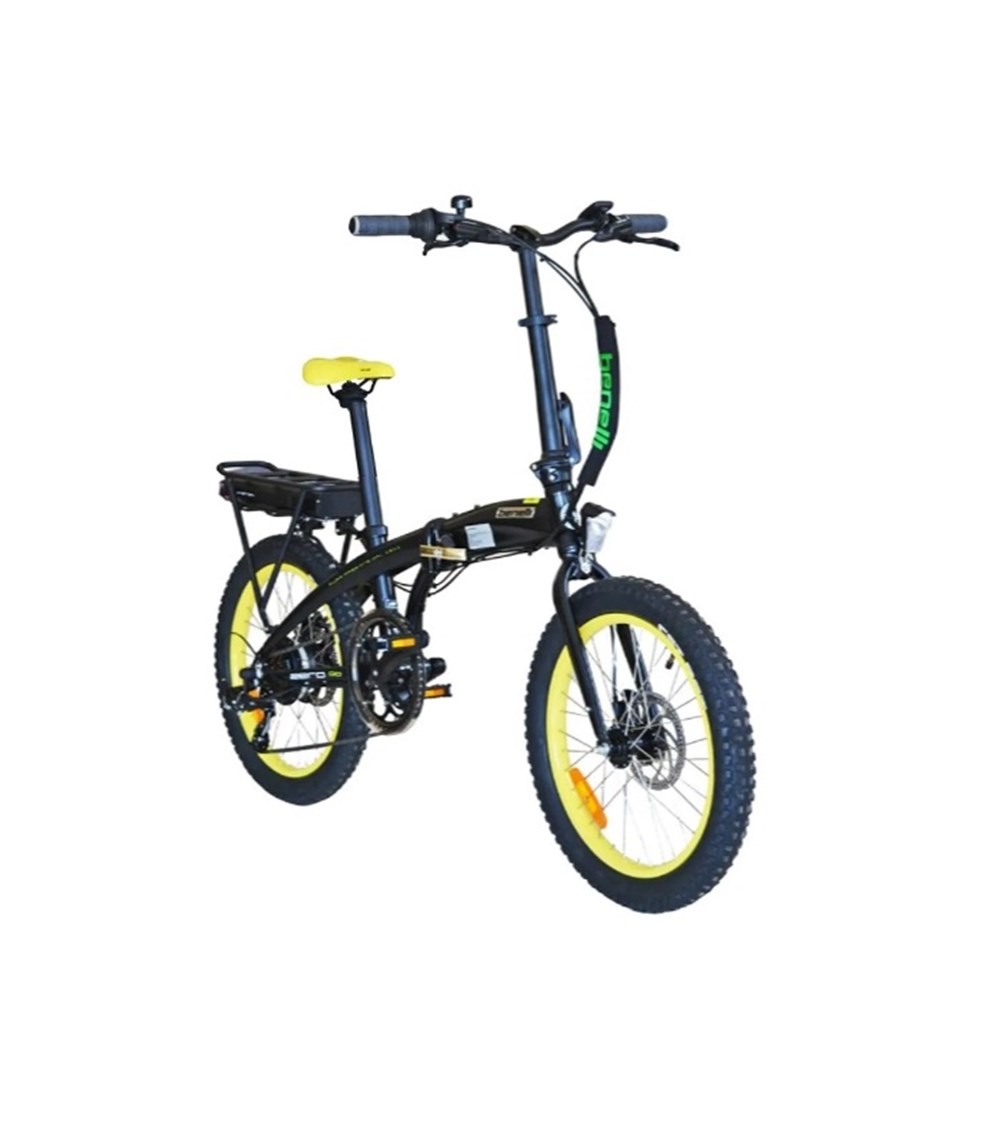 Benelli Zero N2.0 Fat Katlanır Elektrikli Bisiklet - Siyah Sarı