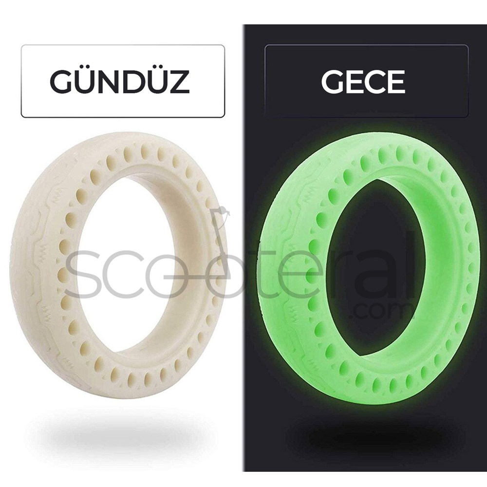 8.5 inç Elektrikli Scooter Fosforlu Patlamaz Petekli Dış Lastik Xiaomi M365 Uyumlu (#7061)