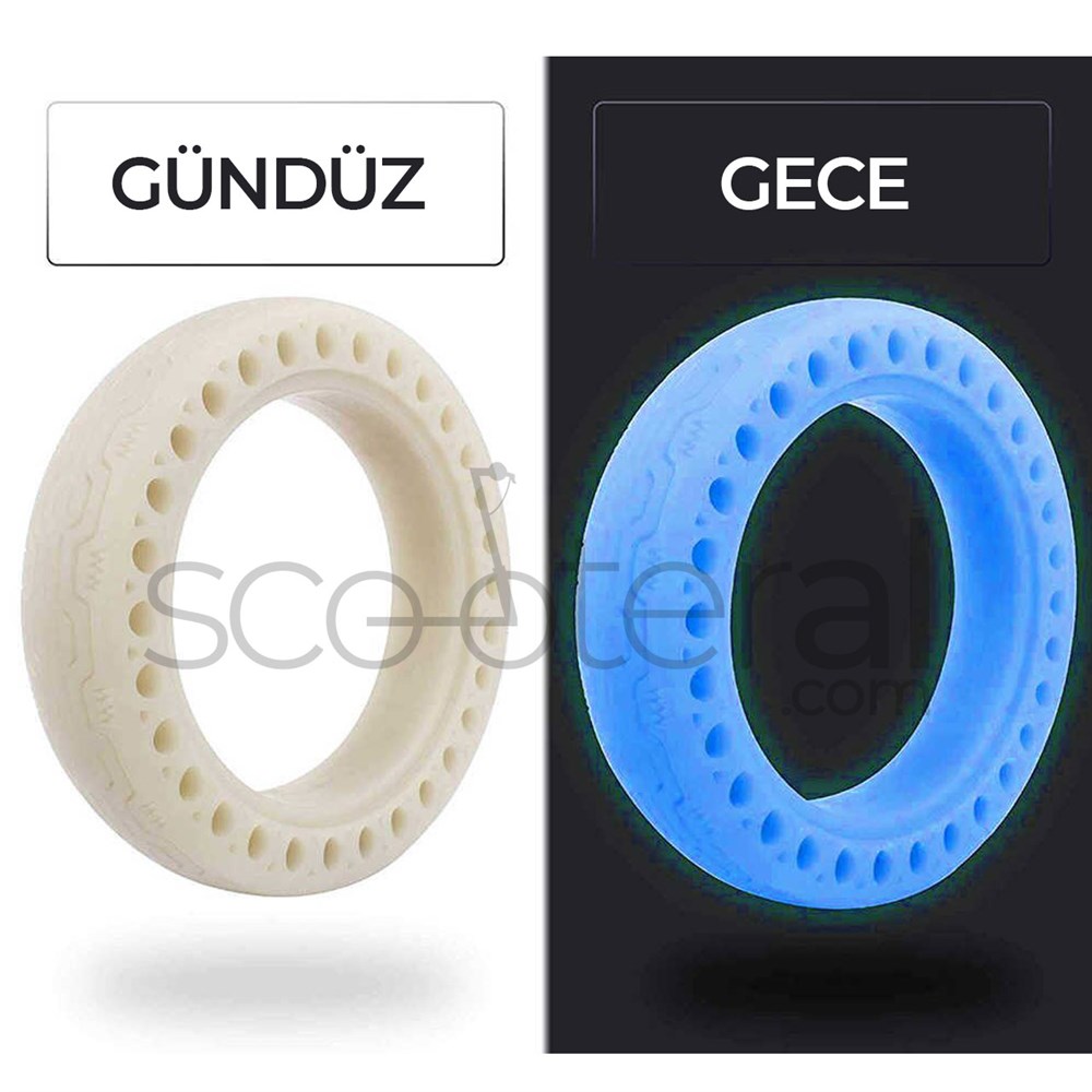 8.5 inç Elektrikli Scooter Fosforlu Patlamaz Petekli Dış Lastik Xiaomi M365 Uyumlu (#7060)