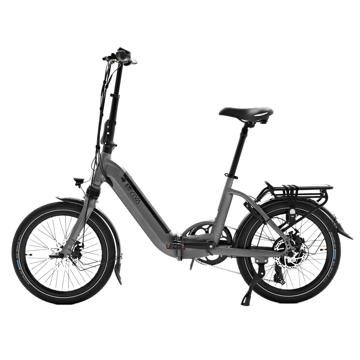 AsViva B13 Elektrikli Katlanır Bisiklet (Gri Renk)