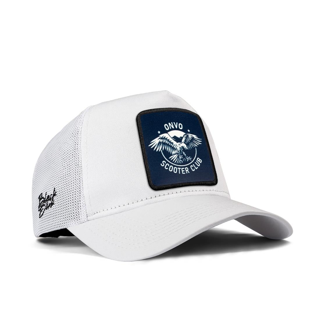 Onvo Scooter Club Beyaz Trucker Şapka + Bench