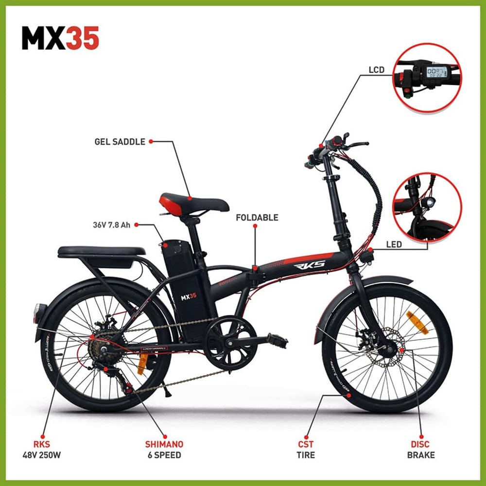 RKS MX35 Katlanır Elektrikli Bisiklet | RKS | Scooter Al | Elektrikli  Scooter, Motosiklet, Hoverboard Satış, Yedek Parça, Aksesuar ve Teknik  Servis