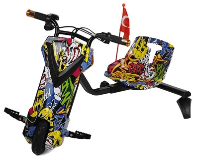 Howerway Drift Scooter Car - Grafiti Desenli Renkli Tasarım