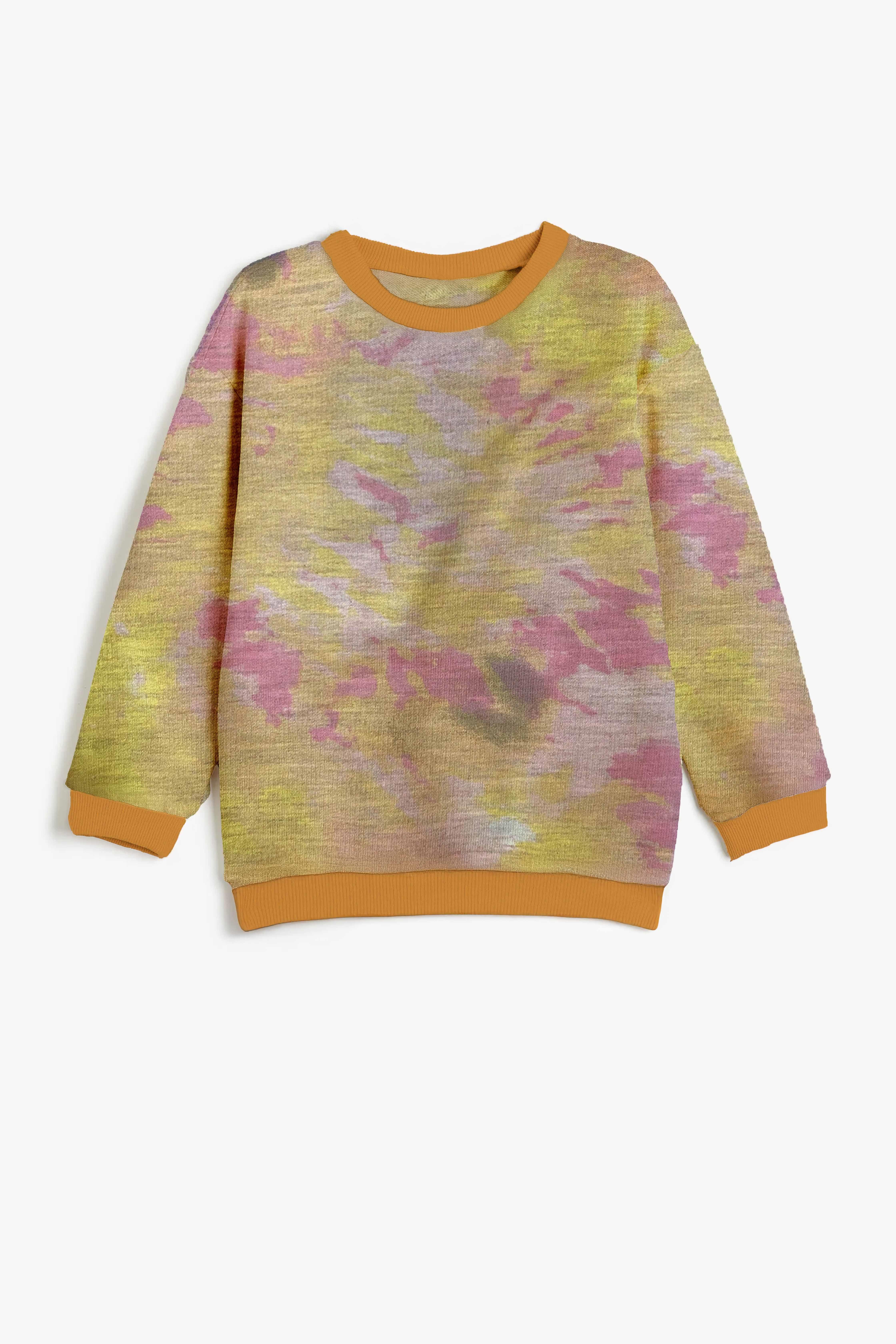 Kız Çocuk Renkli Oversize Sweashirt