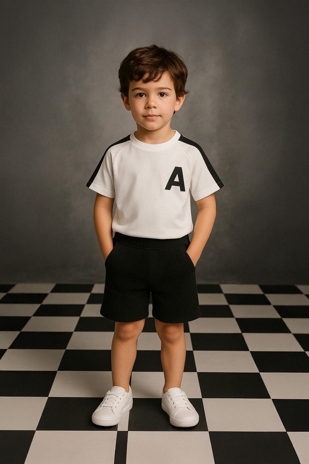 Erkek Çocuk A Baskılı Alt Üst Takım (2-3 Yaş 7-8 Yaş)