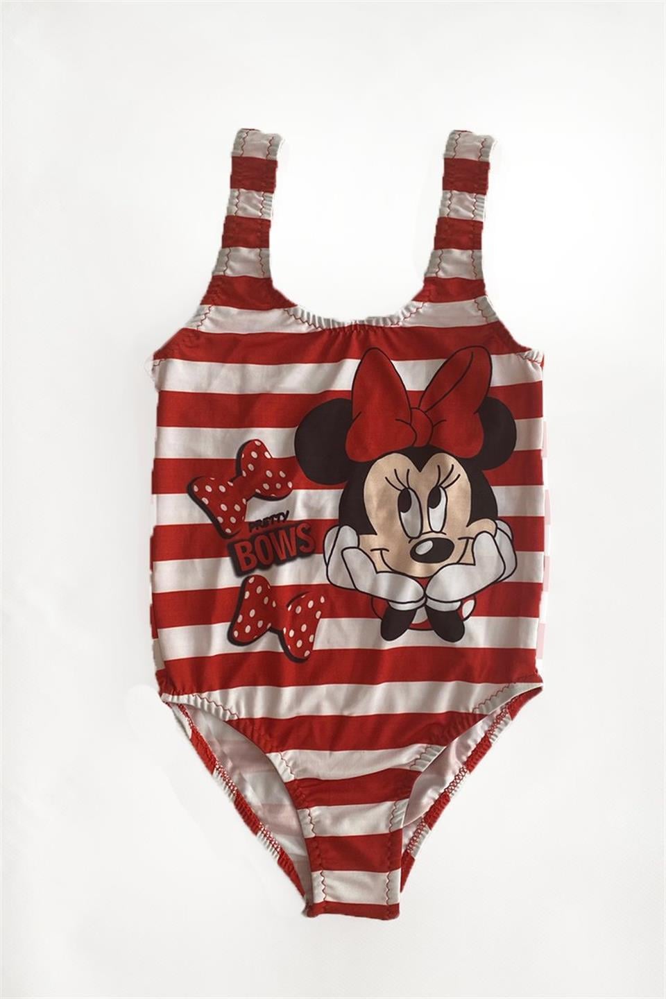 Kız Çocuk Minnie Mouse Baskılı Mayo
