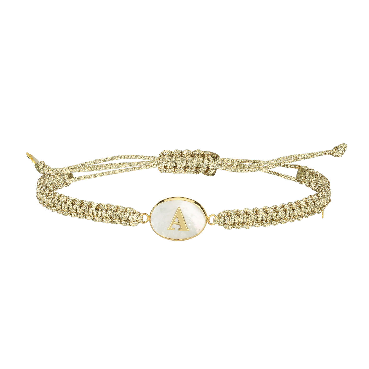 Altın Sedef Harf Bileklik