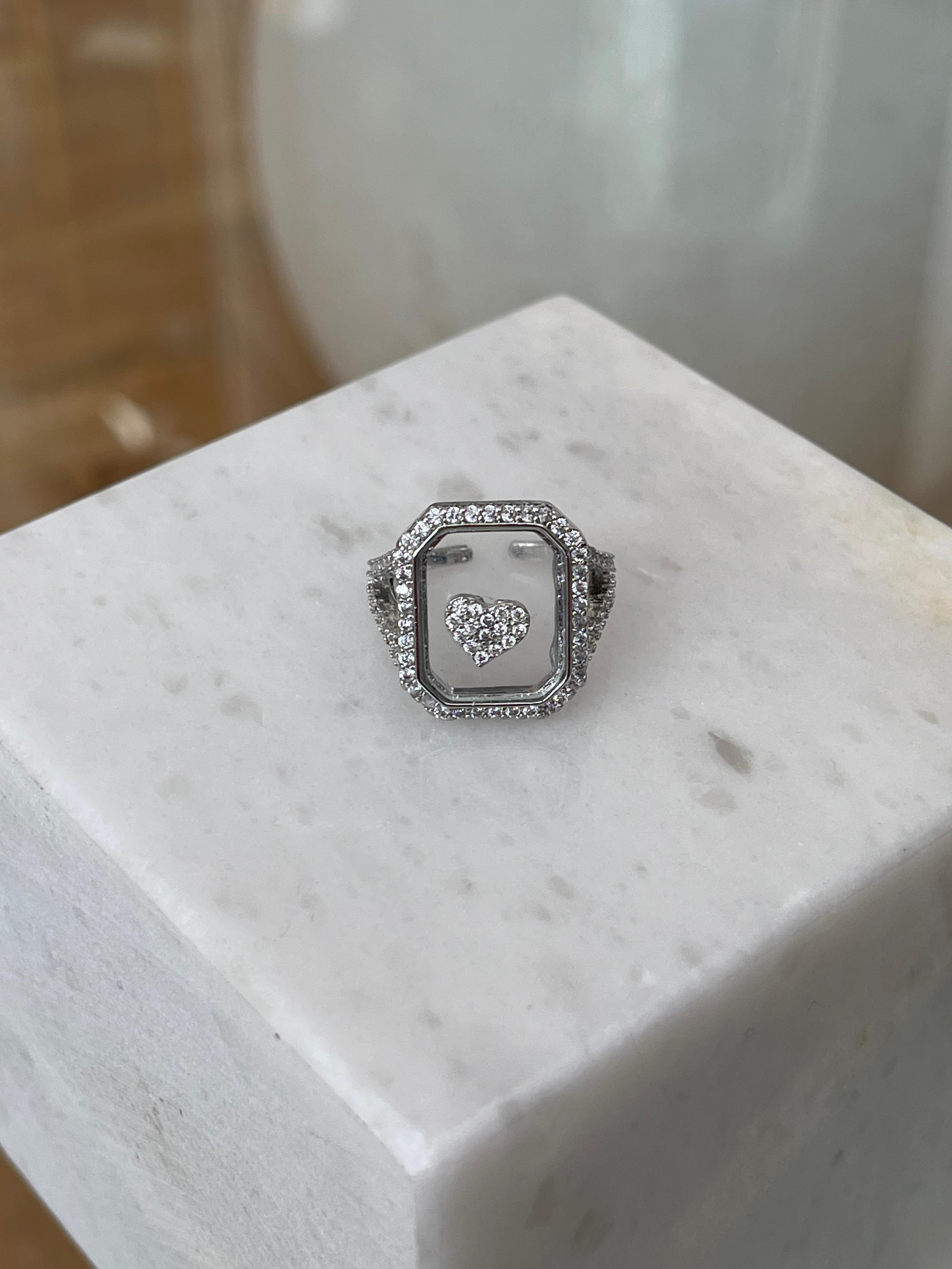 BÜYÜK KALP SİLVER YÜZÜK