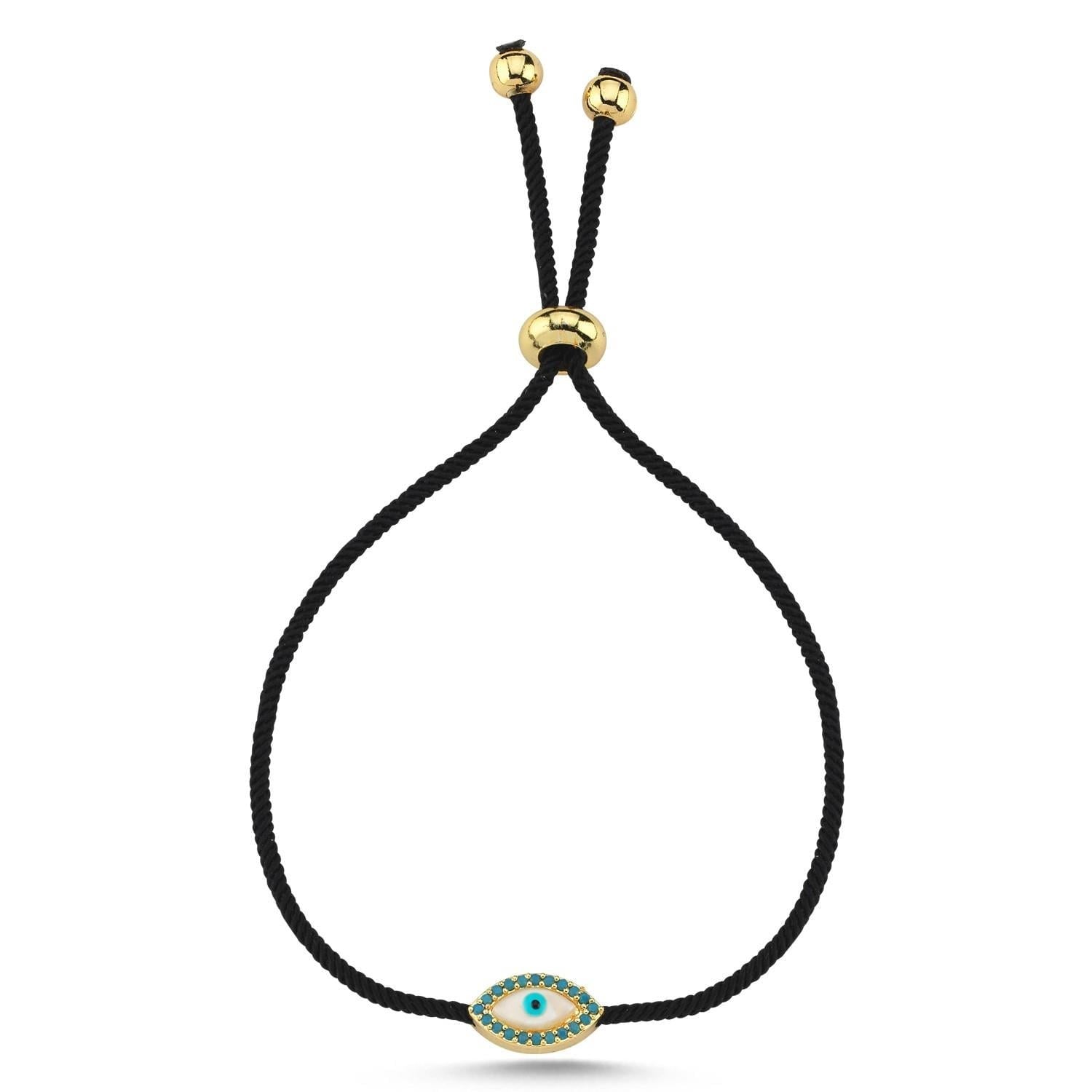 Göz İp Bileklik - Siyah
