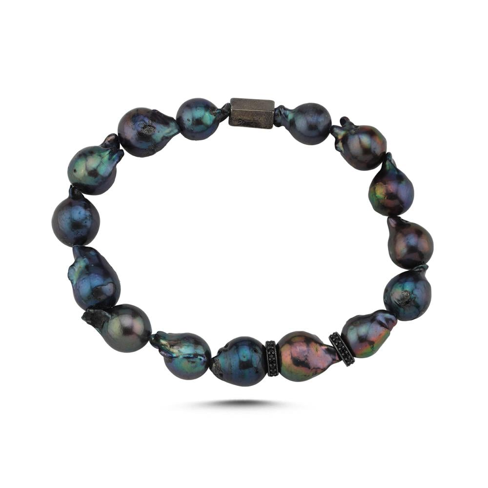 Siyah Taşlı Bileklik