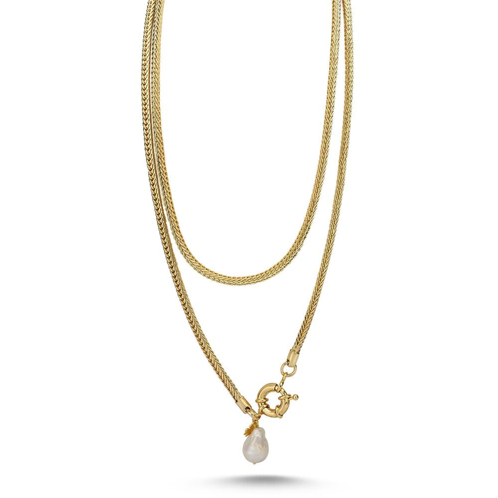 Balık Sırtı Zincir Necklace
