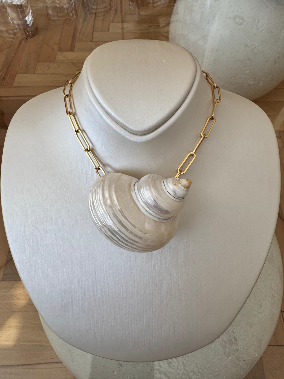 DENİZ KABUK GOLD KOLYE