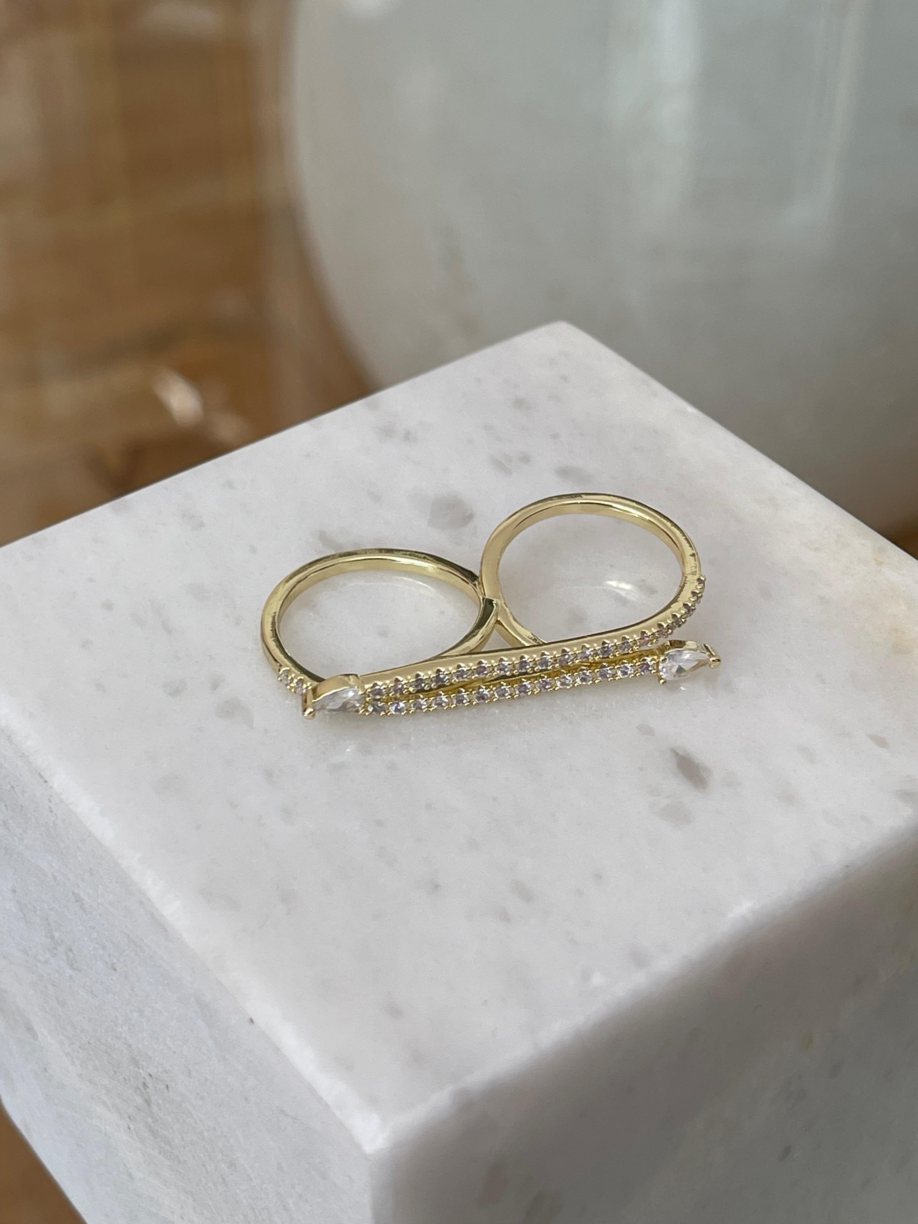 İKİLİ GOLD YÜZÜK