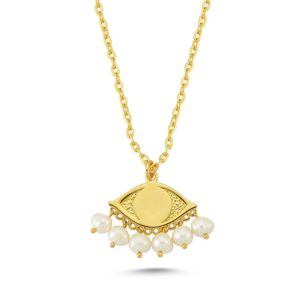 İncili Göz Necklace