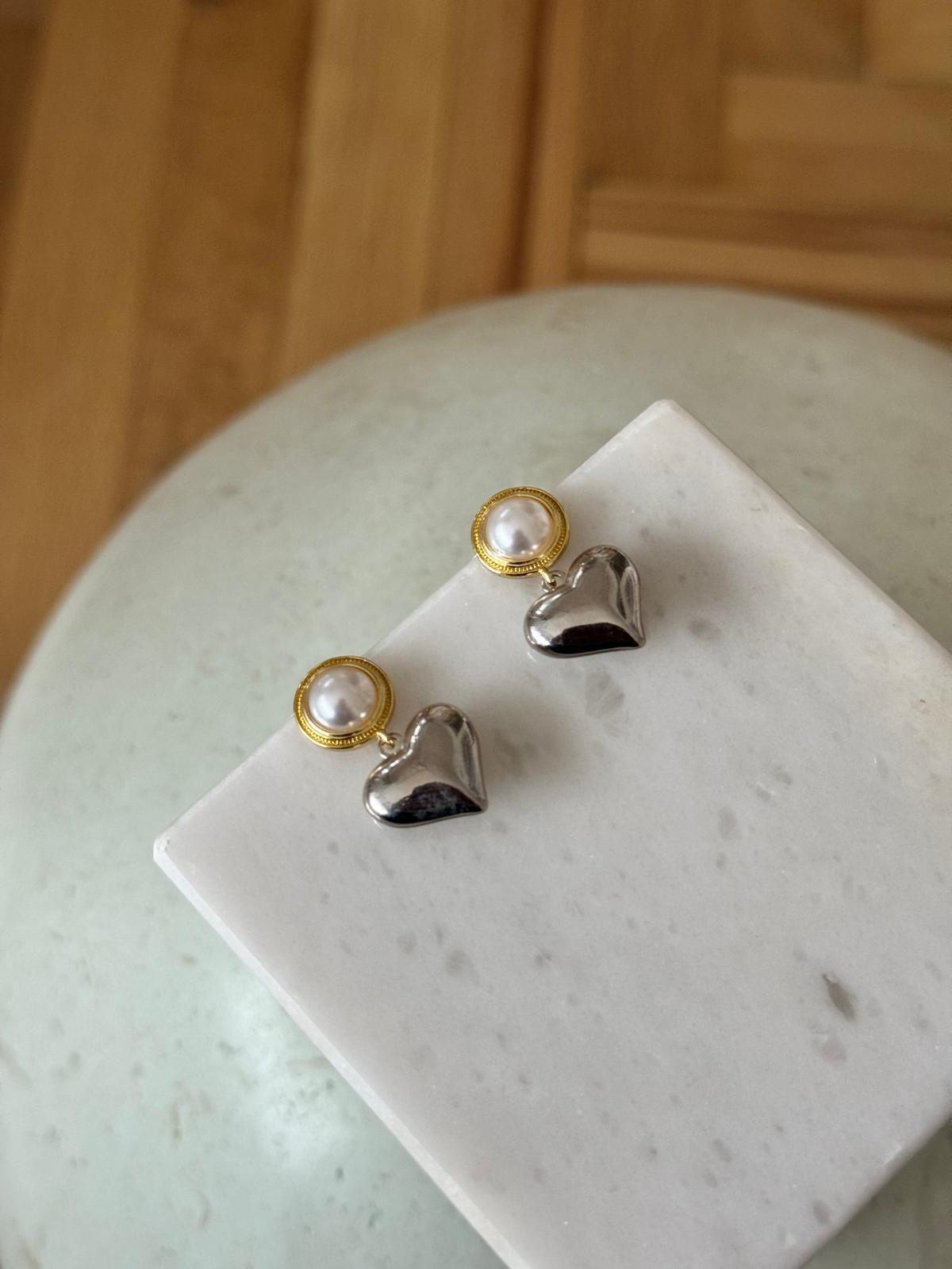 İNCİLİ KALP KÜPE