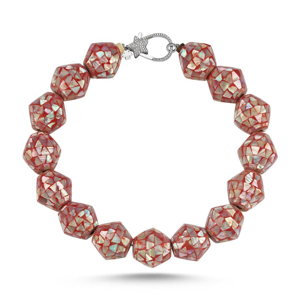 Kırmızı Sedef Necklace