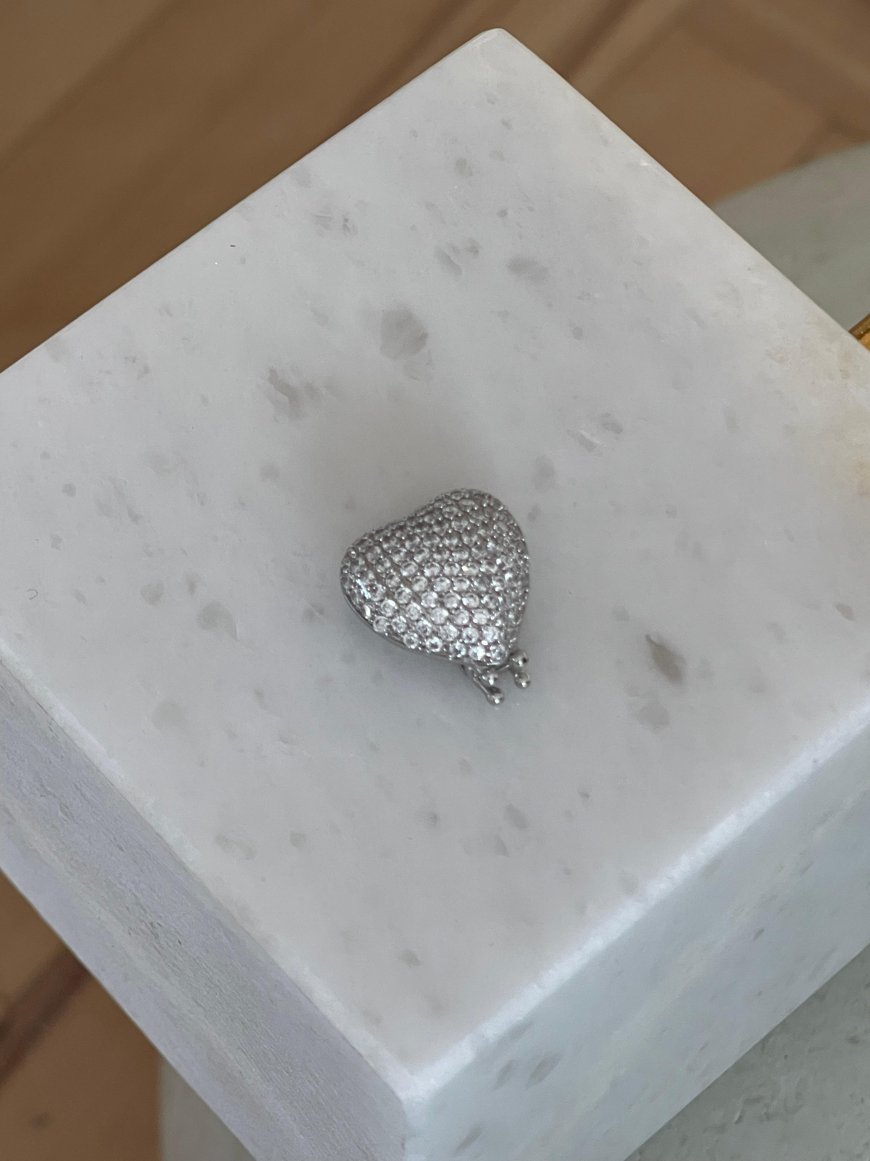 SILVER BAGET KALP KOLYE UCU