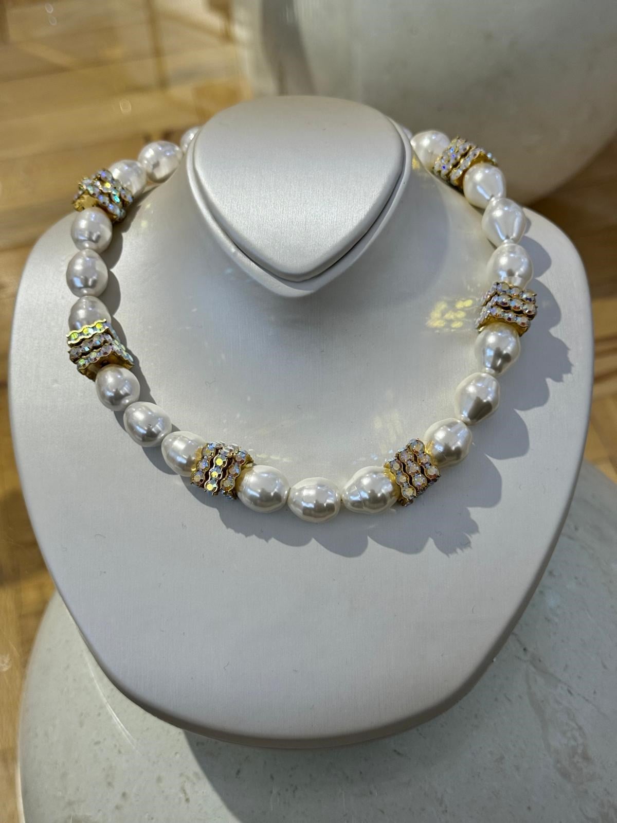 Swarovski İnci Taşlı Kolye