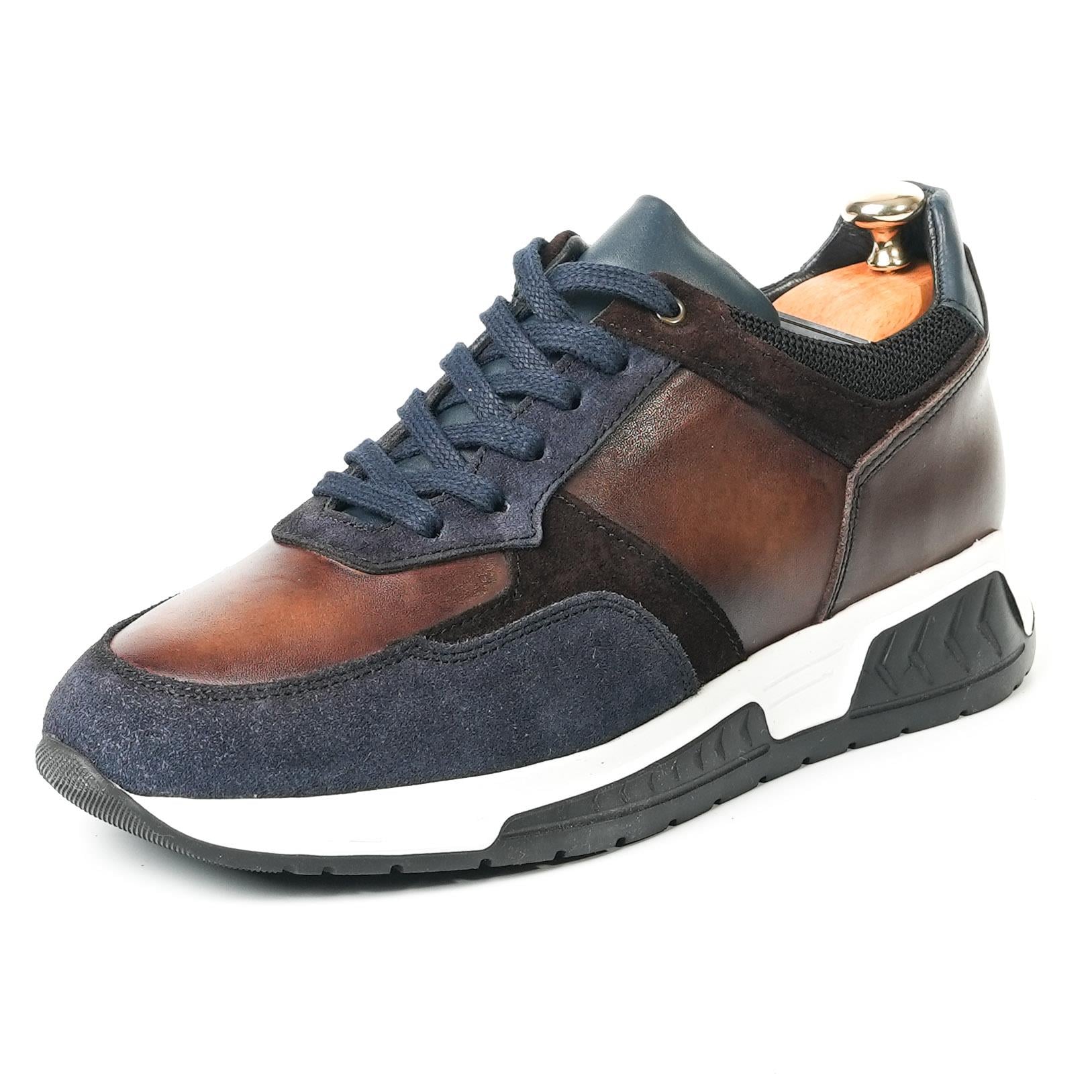 Falernus Model Hakiki Deri Erkek Lacivert Sneaker