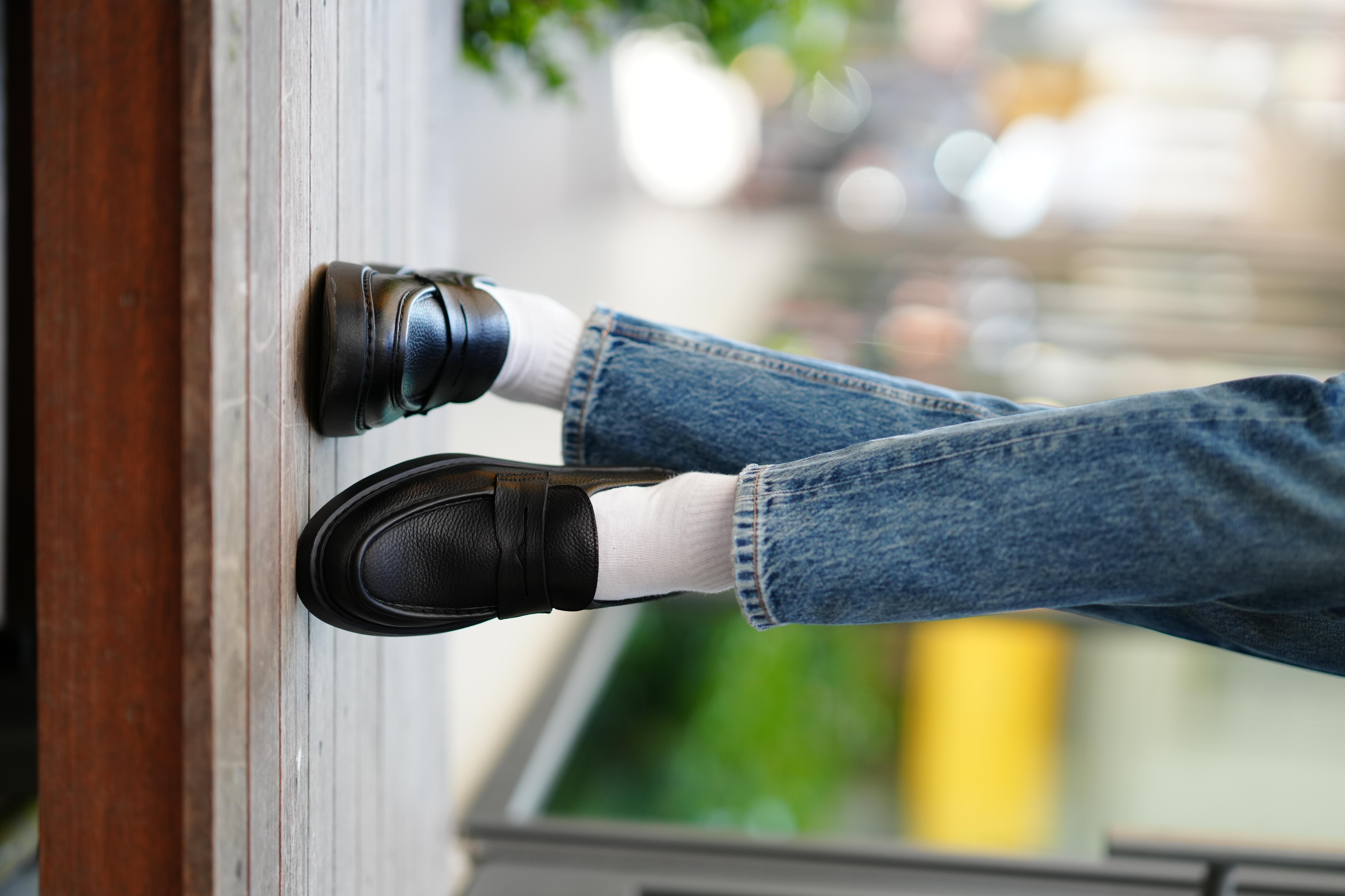 Lane Model Hakiki Deri El Yapımı Siyah Deri Casual Ayakkabı