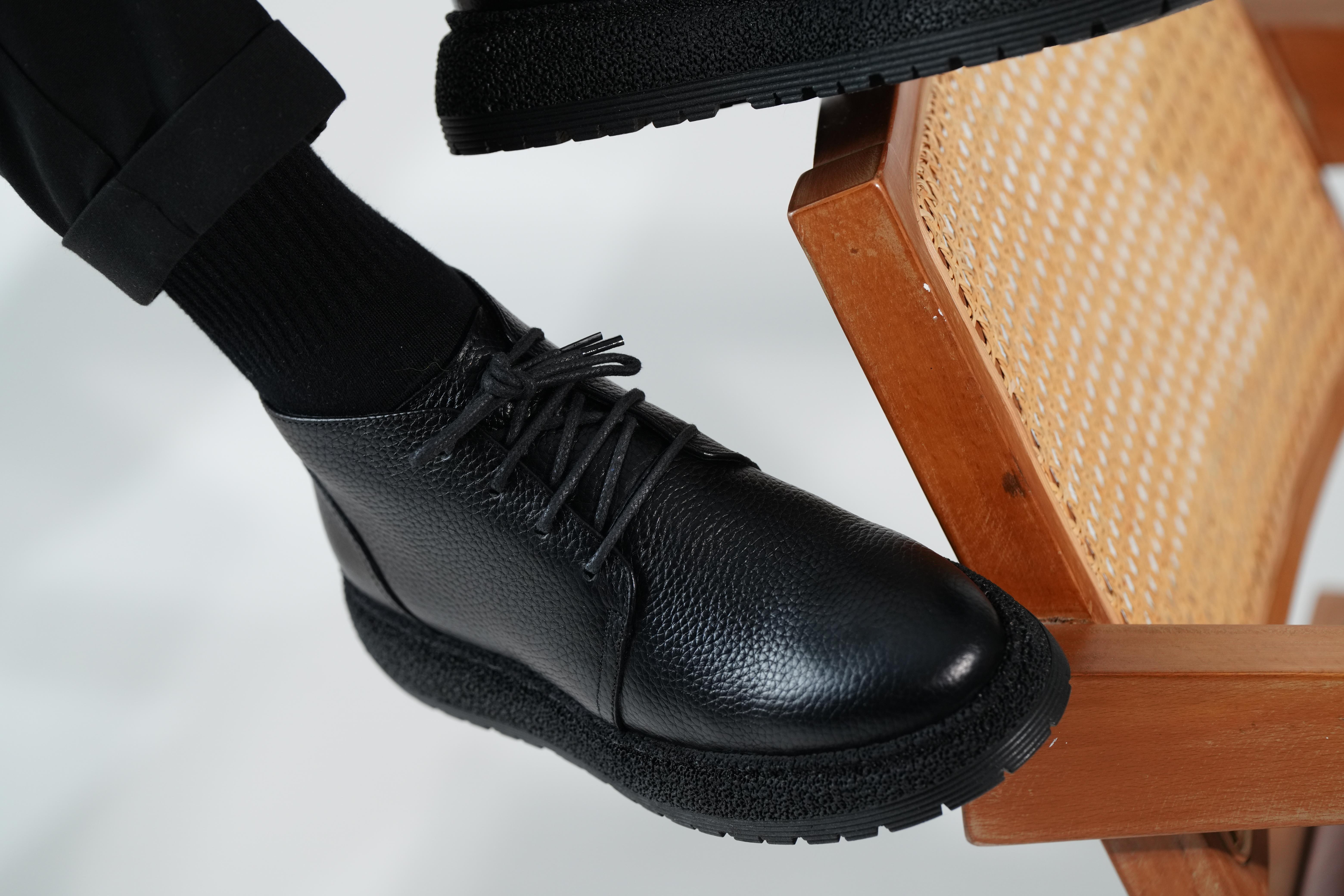 Larissa Model Hakiki Deri El Yapımı Siyah Deri Bot 