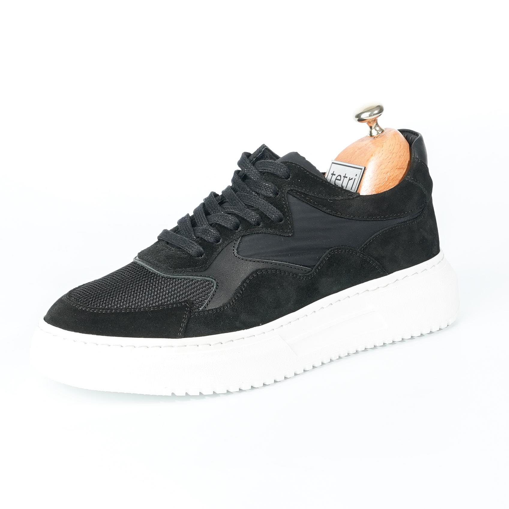 Oscar Model Hakiki Deri El Yapımı Erkek Siyah Sneaker