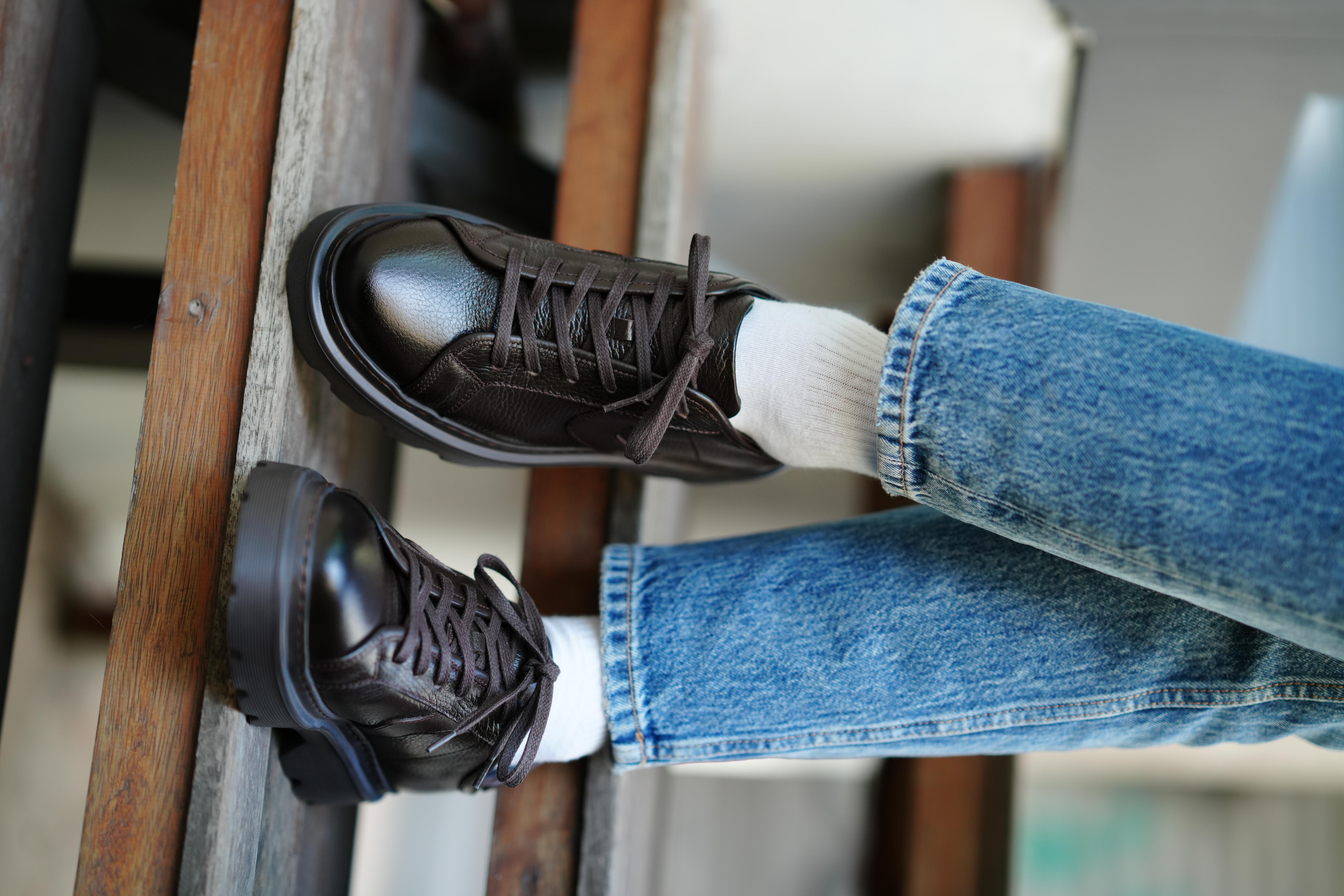 Tyler Model Hakiki Deri El Yapımı Kahverengi Sneaker Ayakkabı
