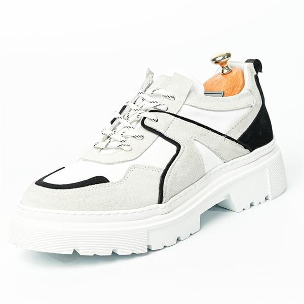 Grayton Model Hakiki Deri El Yapımı Erkek Beyaz Günlük Ayakkabı