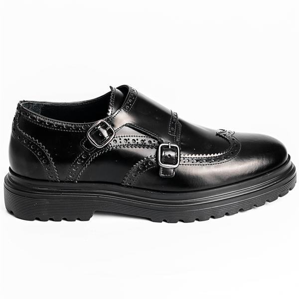 Tokel  Model Hakiki Deri Erkek Siyah Casual Ayakkabı 