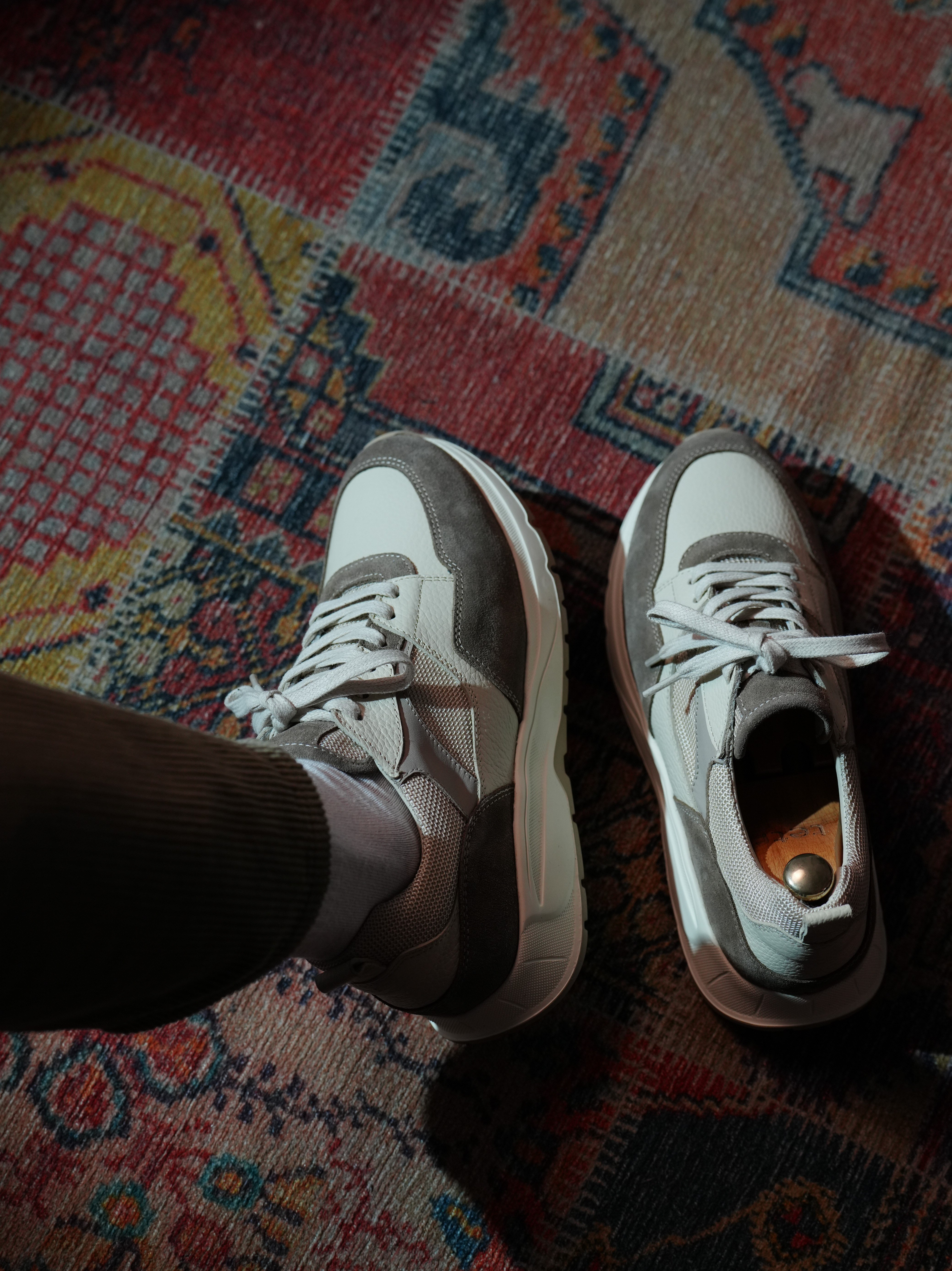 Lenora Model Hakiki Deri El Yapımı Bej Süet Deri Sneakers Ayakkabı