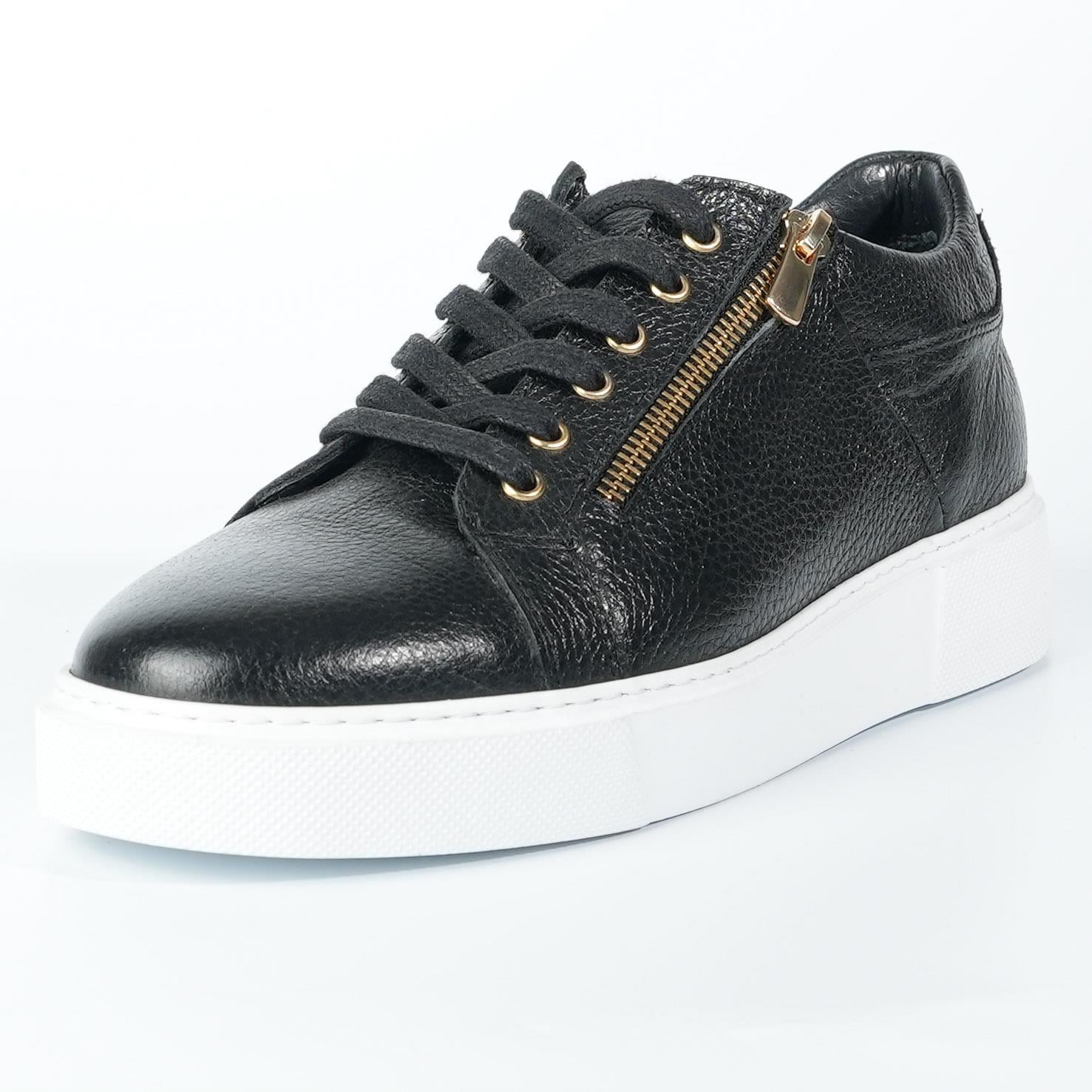 Lincoln Model Hakiki Deri Erkek Siyah Sneaker 